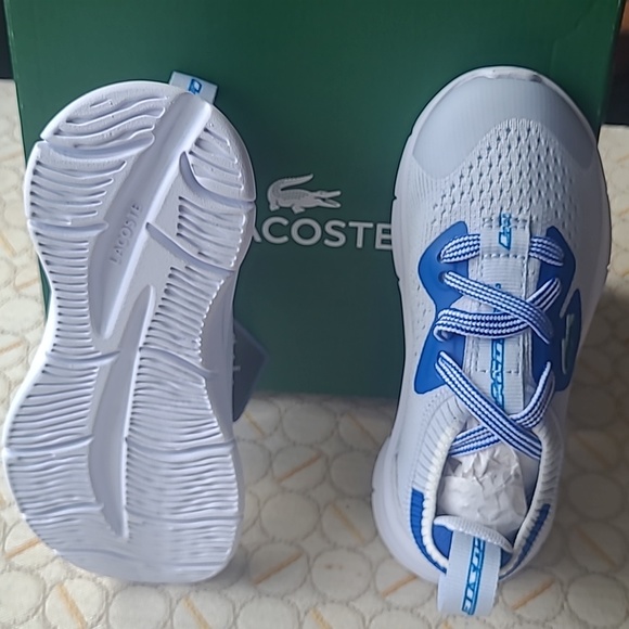 *** BRAND NEW!!! ***  LACOSTE RUN SPIN KNIT SNEAKERS Infant/toddler size 8 - Picture 2 of 3